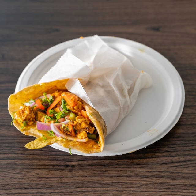 Egg Paneer Roll.